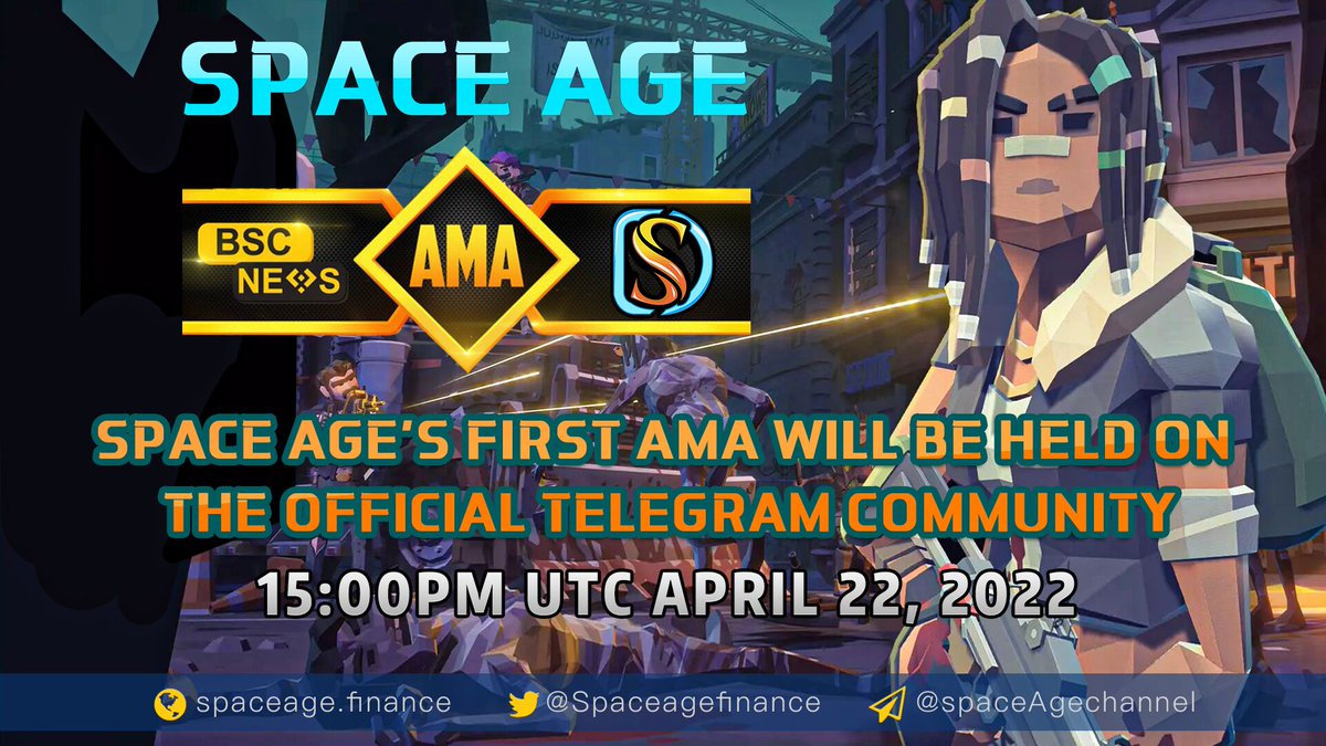 🚀🚀🚀Space Age's first AMA will be held on the official Telegram community.