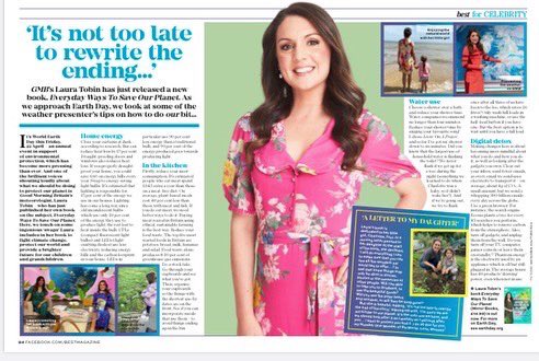 Lauratobin1's tweet photo. 🌍 To mark #Earthday I’m in this weeks @BestMagOfficial talking about my new book #EverydayWaysToSaveOurPlanet 

📖 Buy your copy here
https://t.co/06RHBTKH1t

@TheMirrorBooks @InterTalent @DawBell https://t.co/VNsWz7rvMQ
