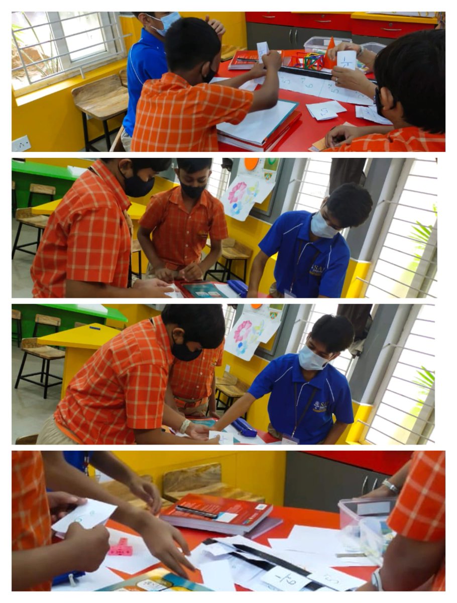 SAI_Edu_In's tweet photo. Developing an environment where students can experiment and gain entry into the language of math starts with having an engaged classroom. Here's a glimpse of Class VIII Cambridge Math Classroom Activity 
#IndicesandExponents
#FunInMathClass
#MathLabActivities https://t.co/etYxEXwTuR