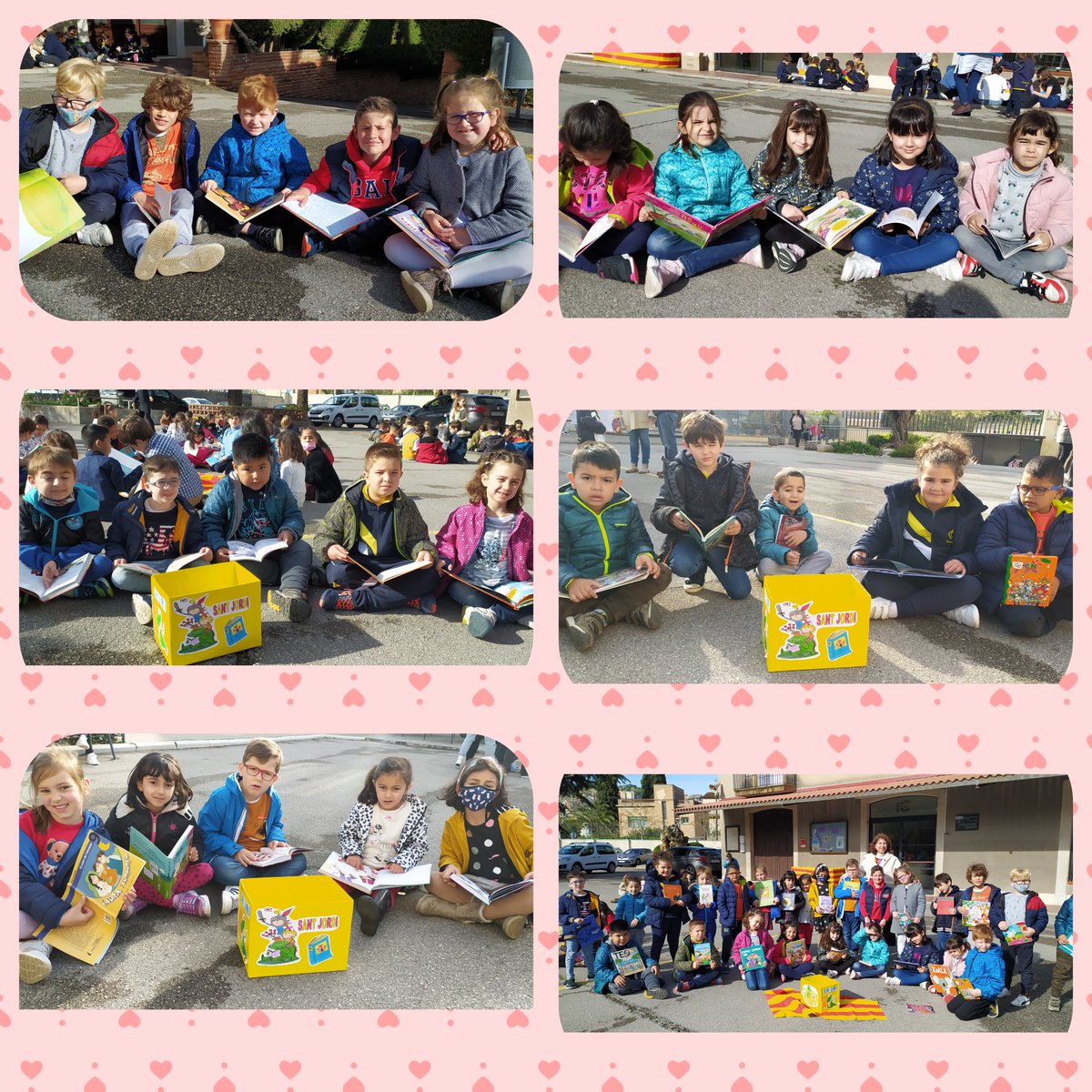 joanpacn's tweet photo. Els alumnes de 1r de Primària @immaculadahorta hem celebrat el dia de Sant Jordi compartint moments de lectura i fent un taller de titelles  Feliç diada!!! 🌹🌹❤📗📗 https://t.co/h19LGhVZ1K