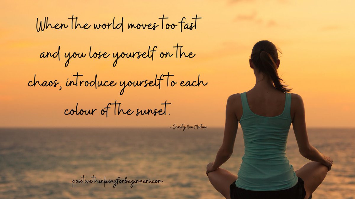 reclaimyoumind's tweet photo. Take in the beauty of the sunset, take in a few deep breaths, and relax into it all. Let your body start to relax as your mind unwinds.
👉 @PositiveT4Begin for daily positive quotes
#positivethinking #positivethinkingquotes #mindfulnessquotes #sunsetquotes #relaxation https://t.co/bC5bANWdq4