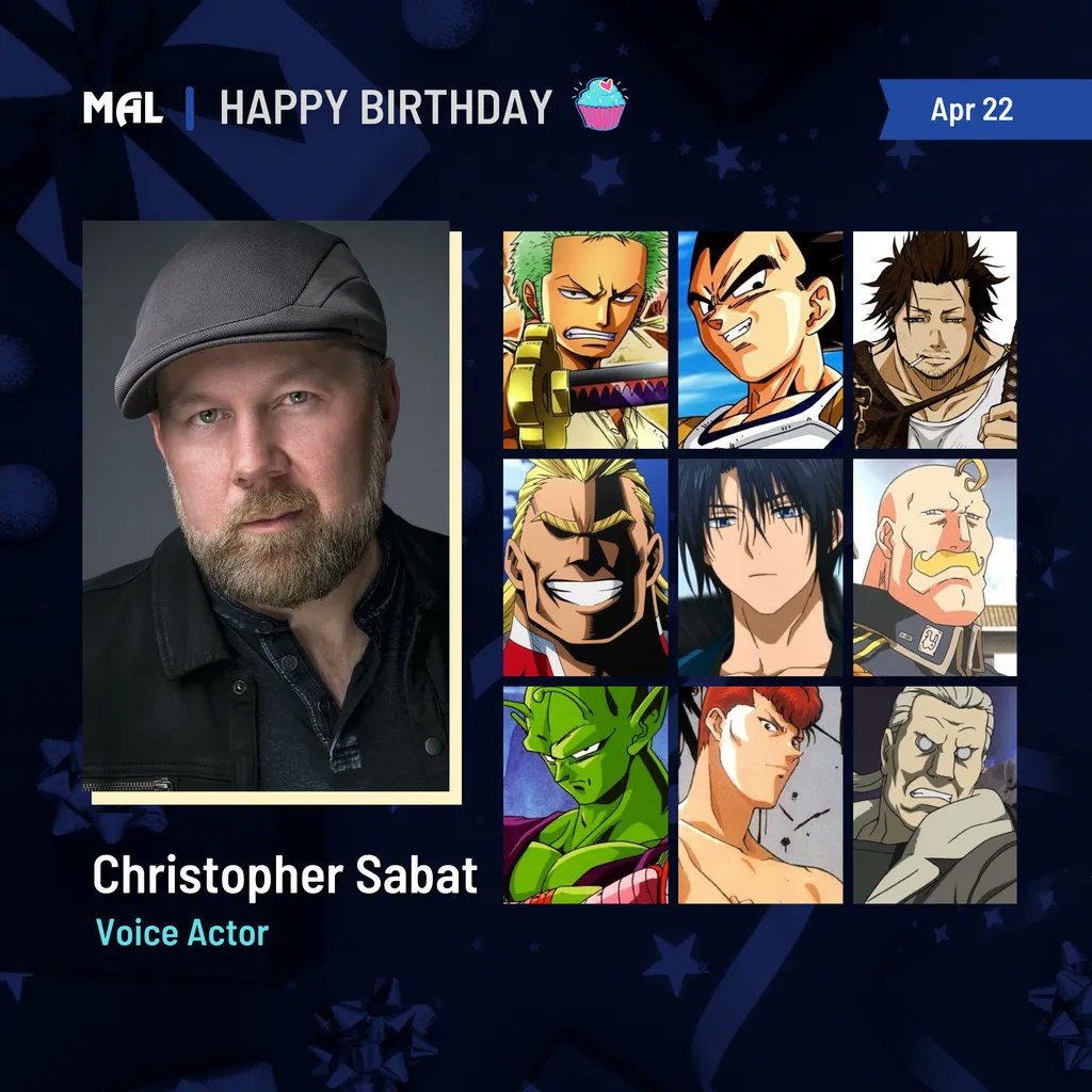 Happy birthday to Christopher Sabat! Full profile:  
