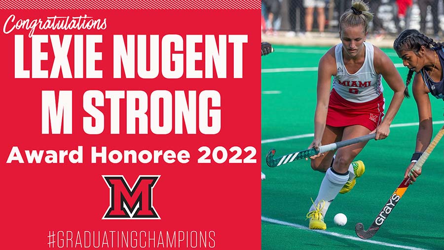 Congratulations, Nugent, on this amazing award! Your dedication to the team and work to inspire us on and off the field has had a lasting impact on this program. #RiseUpRedHawks #GraduatingChampions