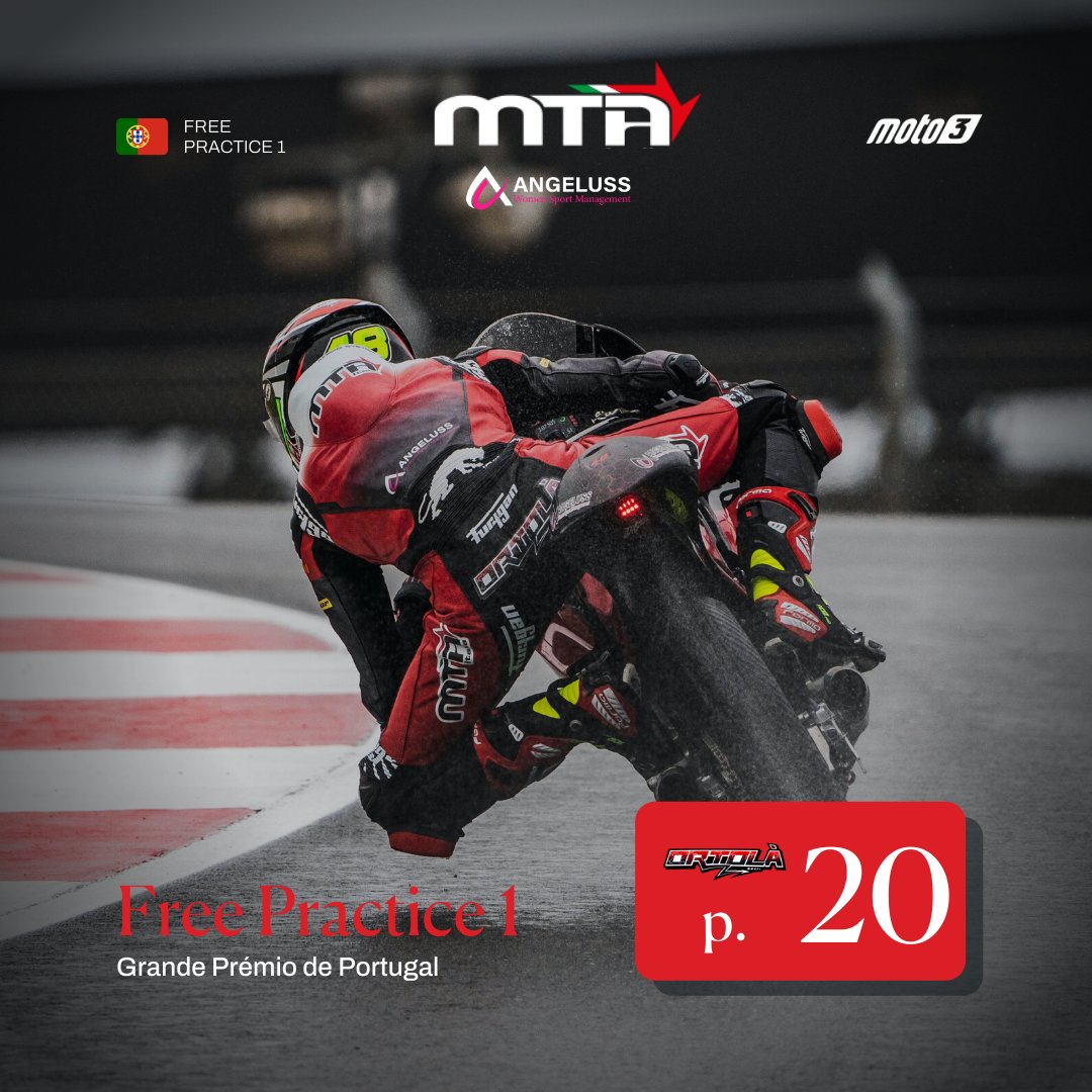 ⚔️ The red &amp; black fighters 
end the #FP1 up thus at @autodromodoalgarve 👉🏻

<a href="/stefanonepa82/">Stefano Nepa</a> took 🅿️1️⃣9️⃣
⏱ 2'04.843 (+2.185)
@ivanortola48 caught 🅿️2️⃣0️⃣
⏱ 2'04.964 (+2.306)

<a href="/aletonumoto3/">Alessandro Tonucci</a>
@motogp 

#PortugueseGP
