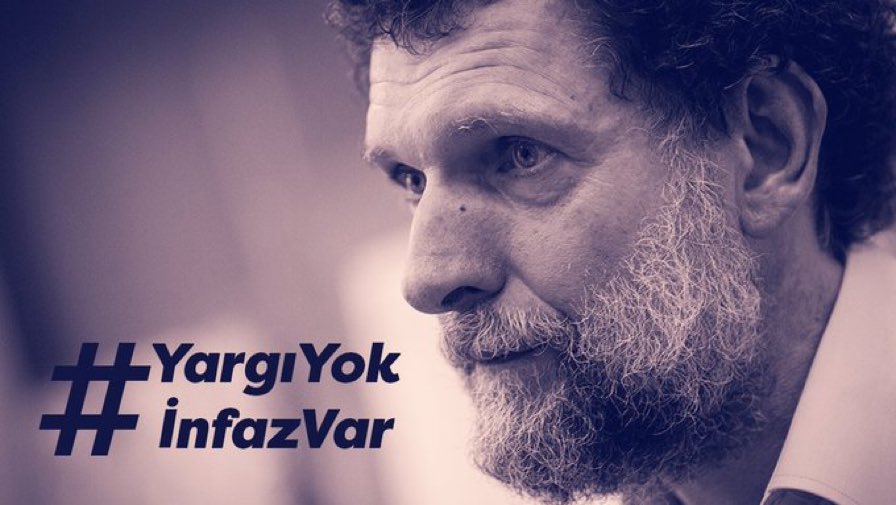 Osman Kavala gives his final defense, speaking by video linkup from Silivri Prison, his voice reverberating around the courtroom with great clarity as he calmly exposes once again that all charges against him are baseless & the whole trial built on malicious untruths