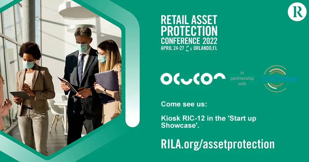 OcuconTech's tweet image. Learn how powerful H&amp;amp;S #technology built upon existing #CCTV can release latent value from your network. Learn how to improve your bottom line - visit Ocucon and SeeChange at the Retail Asset Protection Conference April 24th-27th on Kiosk RIC-12 in the &apos;Startup Showcase&apos;.