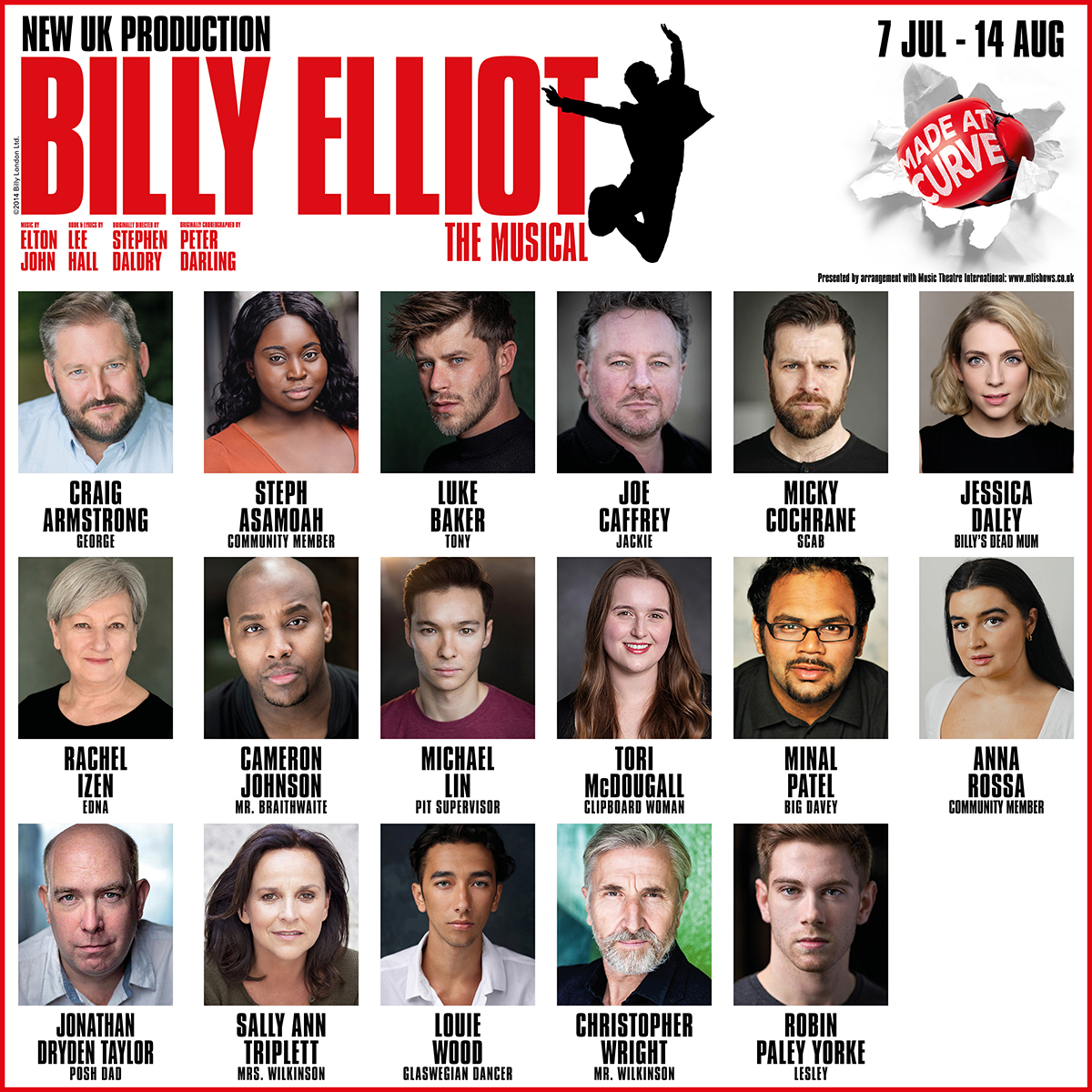 CurveLeicester's tweet photo. Our young company will be joined by an electrifying adult cast which includes Joe Caffrey, Rachel Izen, Luke Baker, and Jessica Daley as Billy's family members. https://t.co/SdcEgj75K9