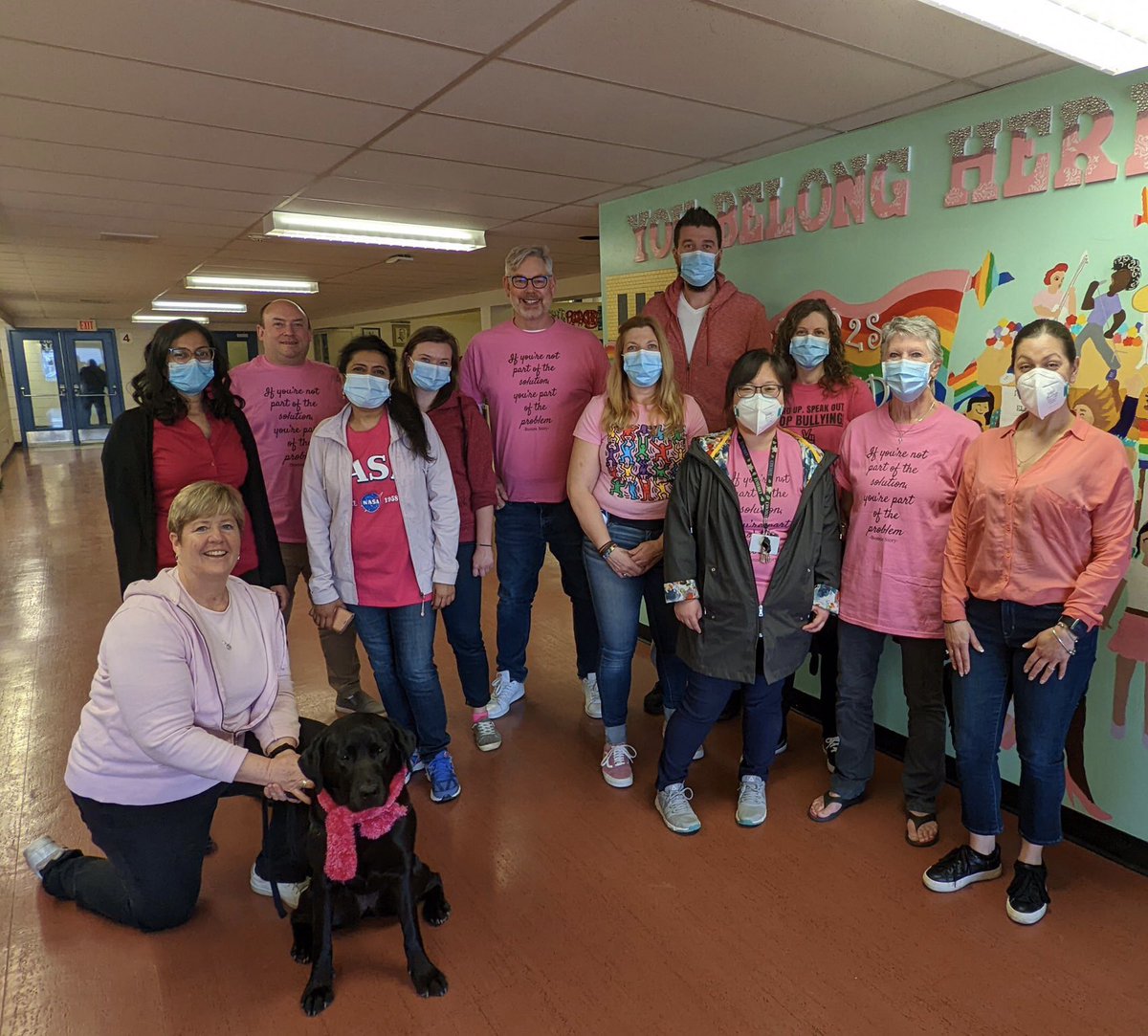 Staff @JbtyrrellS put on pink to stand in solidarity with the 2SLGBTQIA+ community to continue fighting for equality and acceptance #InternationalDayofPink