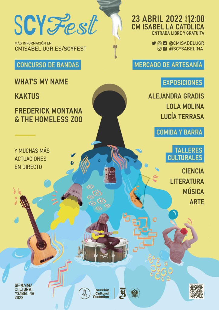 Universidad Granada (@canalugr) on Twitter photo El Colegio Mayor Isabel la Católica (<a href="/cmisabelugr/">CM Isabel la Católica</a>) organiza el IV SCYFest, un festival cultural gratuito y abierto a todas las personas interesadas
✅ Aforo limitado
⏰ A partir de las 12:00 h
ℹ️ sl.ugr.es/SCYfest El Colegio Mayor Isabel la Católica (<a href="/cmisabelugr/">CM Isabel la Católica</a>) organiza el IV SCYFest, un festival cultural gratuito y abierto a todas las personas interesadas
✅ Aforo limitado
⏰ A partir de las 12:00 h
ℹ️ sl.ugr.es/SCYfest
