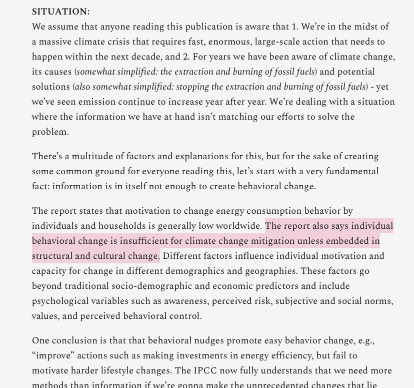 KA_Nicholas's tweet photo. @MaibachEd @Liazakiyyah @traymay5 @Mason4C Absolutely, Ed! As the authors write, quoting IPCC. :) This post focuses on overcoming the myth of the information deficit model. I hope future posts of #ClimatePsyched will address linking individual &amp; collective action, @FridaHylander gave the best talk on that topic I've seen. https://t.co/u0iPftfKEj