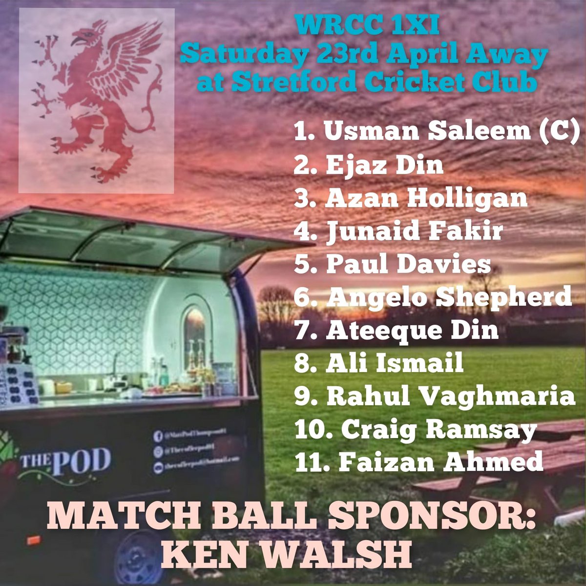 WhalleyRangeCC's tweet photo. Team news for our first Saturday fixtures of the season! The 1s are away at @Stretford_CC and the 2s are hosting @hspcricket🙌🏽 expecting lovely weather tomorrow, bar opens at 2:30pm☀️ https://t.co/Dj4l6QYGzx
