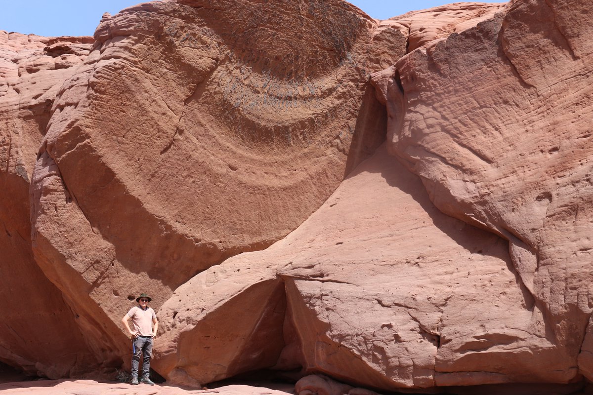 I was so excited when I spotted this #fracture. Lot's of amazing things around! #anperc #KAUSTResearch #structuralgeology #EarthDay2022