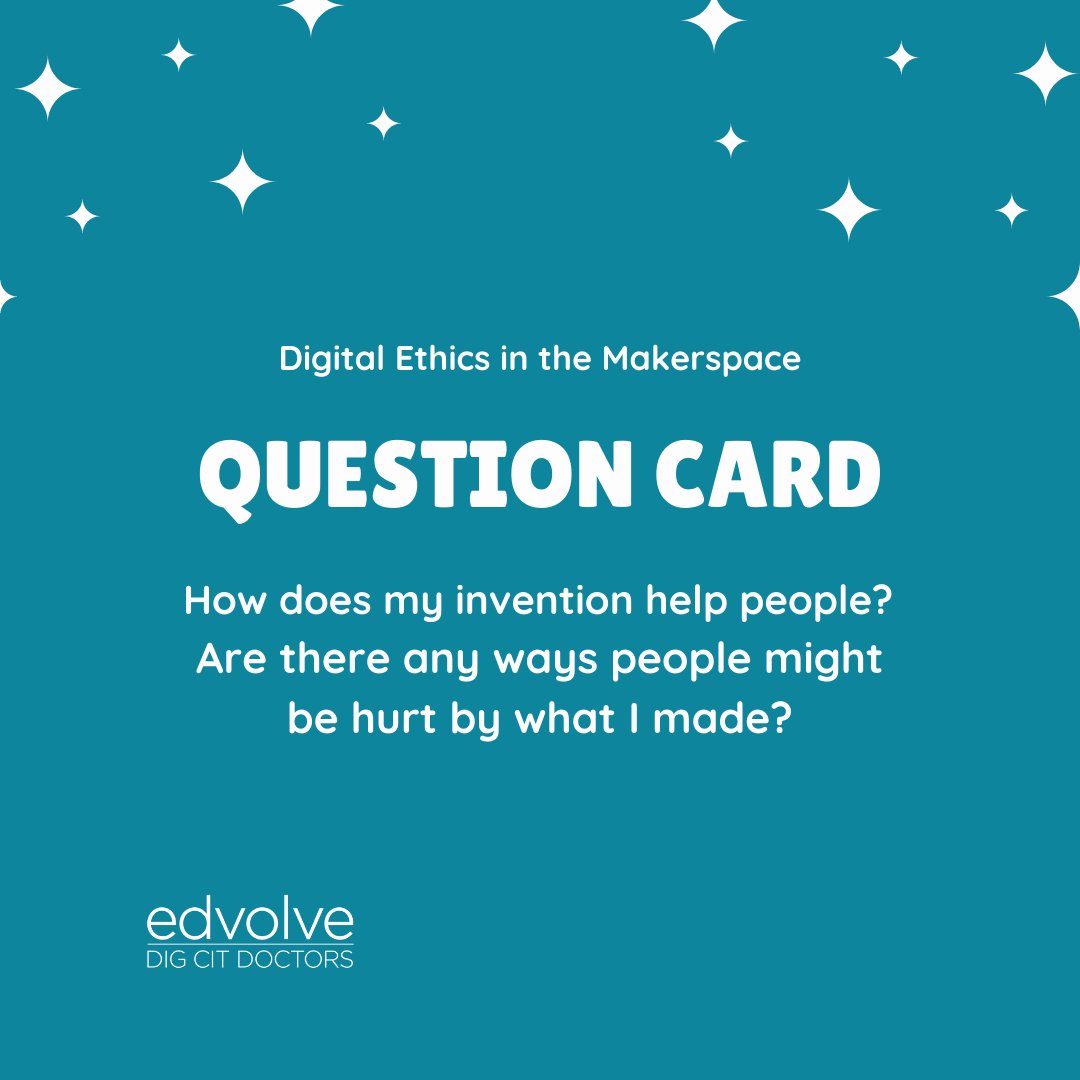 DigCitDoctors's tweet photo. Digital citizens are also tech ethicists! We can encourage ethical thinking in #STEMeducation and in our #makerspaces. Let's #edvolve the ways we define and deliver #digcit education. https://t.co/1RtjWQNpiO https://t.co/YdAGFjcSn3