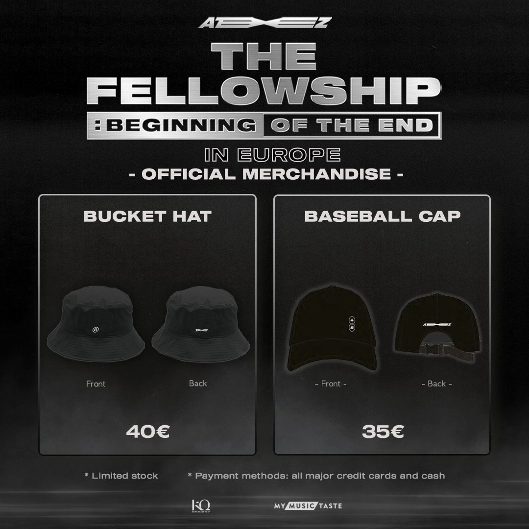 _mymusictaste's tweet photo. ℹ️Official Tour Merchandise Informationℹ️
ATEEZ WORLD TOUR THE FELLOWSHIP : BEGINNING OF THE END IN EUROPE

Info now available for #ATINY in [🇪🇸MADRID🇪🇸]
Check out the tour MD for MADRID below!

🕛Starting 12PM
📍Inside the venue

#ATEEZ #TheFellowship #Beginning_Of_The_End https://t.co/VT3eftWS7C