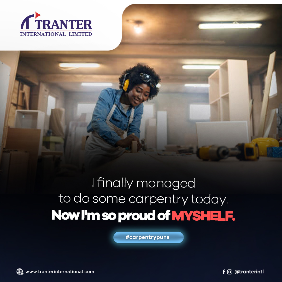 tranterintl's tweet photo. Honestly, I WOOD be proud too.😊

#carpentrypun #tranterintl #constructionpuns #weekend #project management https://t.co/SIgxsOWkJB