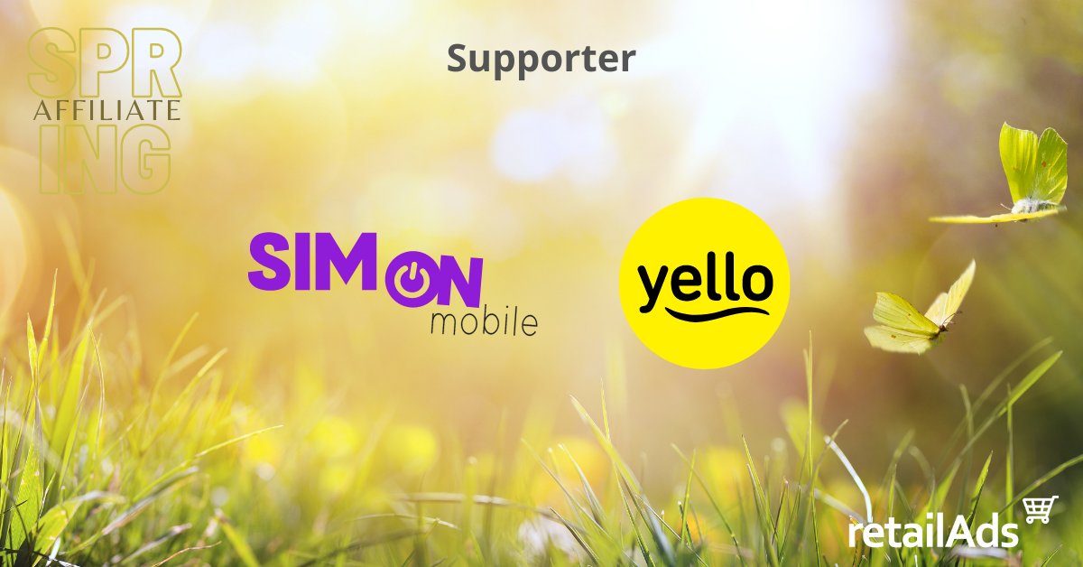 📣 Nächste Woche Mitt. den 27. 04. ist es soweit - auf dem Affiliate-Spring-Meeting erwarten dich bis zu 150 exkl. Teilnehmer aus der Affiliate Branche 🎉

Ganz herzlich bedanken wir uns auch bei unseren Supportern <a href="/simon_mobile/">Waschbär Simon | SIMon mobile</a> &amp; @yello_de

Wir freuen uns auf euch! 
#retailAds