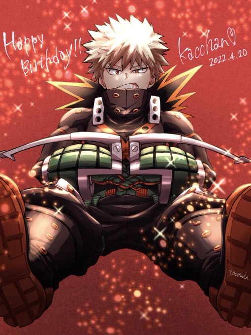 はい💥
遅刻!!!

#爆豪勝己誕生祭2022 
#爆豪勝己生誕祭2022 