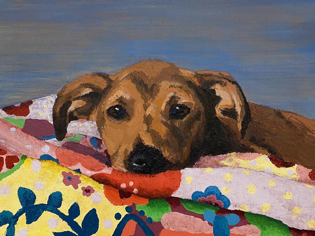 ArtsHofstra's tweet photo. Today we have an acrylic-on-canvas palette knife painting by Christine Finkenzeller done for Professor Naves' Beginning Painting class!
#hofstrafinearts #hofstrafineartsdepartment #hofstra #hofstrauniversity #hclas #studentwork #painting #paint https://t.co/Kc3LgEubcv