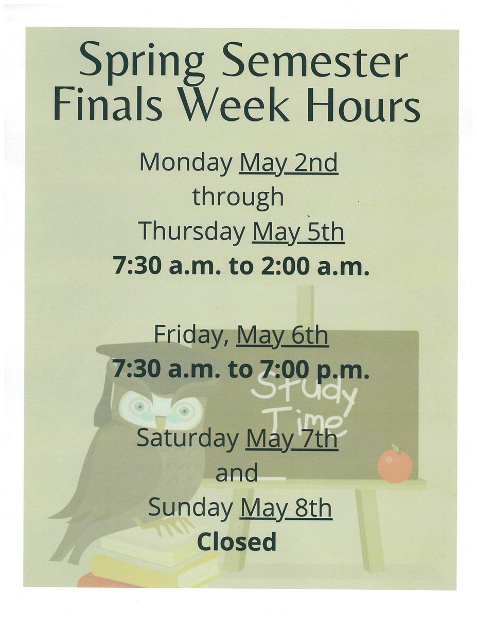 Gearing up for Finals Week! 📚
✅  Have a study plan
✅  Stay strong
✅  Take breaks and get rest
✅  Reach out for help
✅  Take care of yourself

We are here to help! #ClubBailey #FinalsWeek