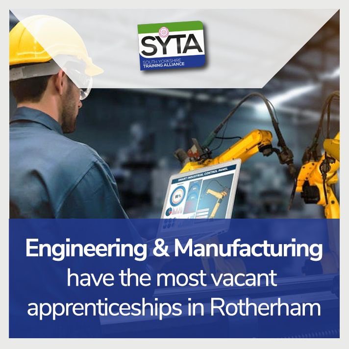 The sector with the most vacant apprenticeships that have received zero applications in the Rotherham area is Engineering &amp; Manufacturing 🔧

There are currently 31 vacancies in this industry! 🤯

Was you expecting this? 😳

#SYTA #ForwardTogether