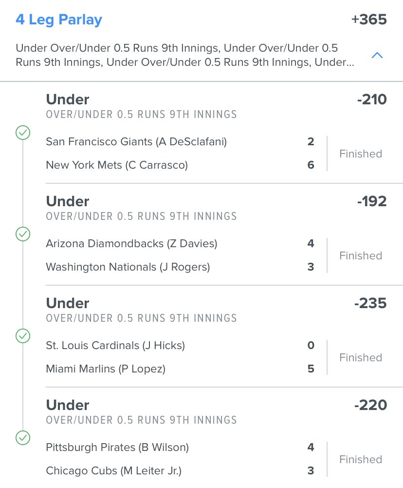 ThreeWagers's tweet image. I /think/ I’ve got something going here. Has hit 4 of L5 days - usually with a parlay of 4-6 games. I’ve got a method that I’ll keep working with and see how it develops…