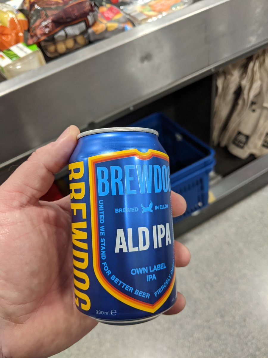 Chunkford's tweet photo. @Bodie15 @BrewDog It's probably Brewdog themselves making for Aldi. They have worked together in the past https://t.co/GBA7uyLCZU