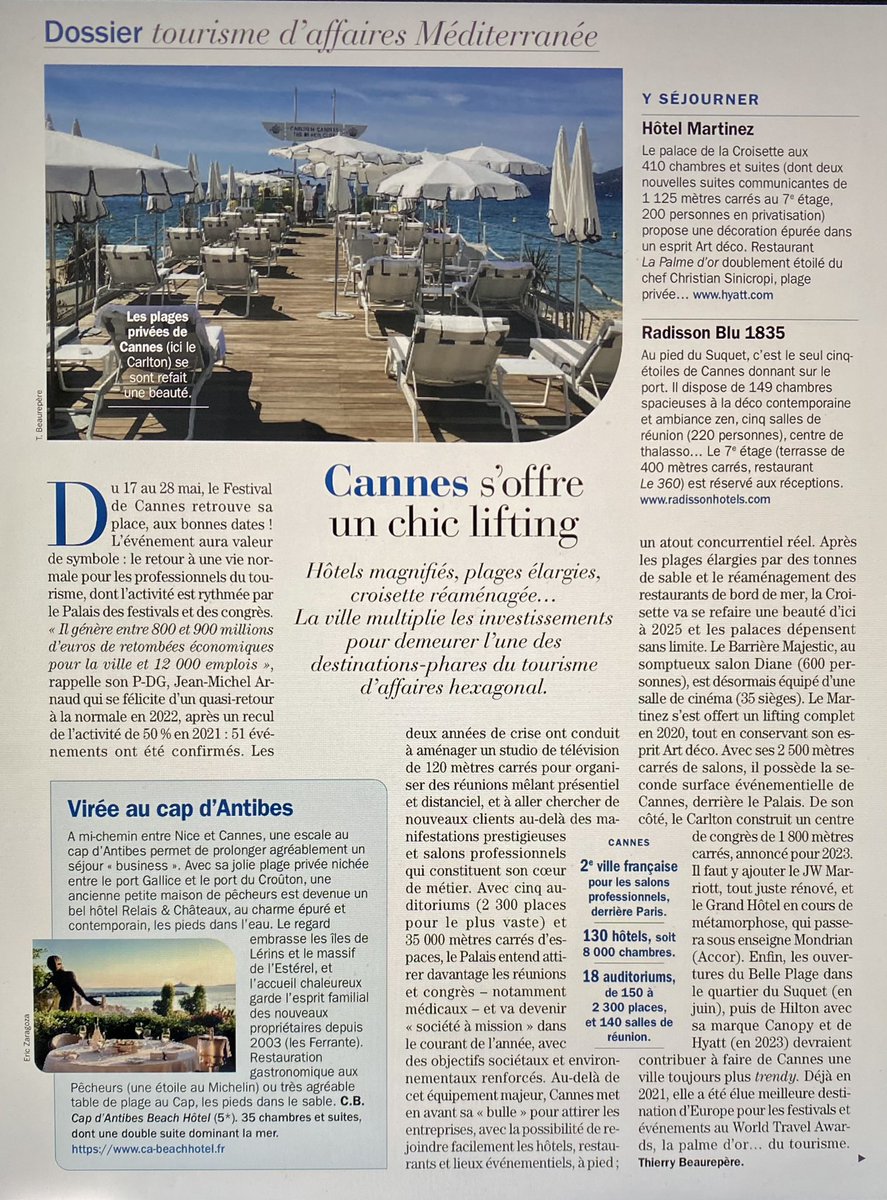 Vu dans @Challenges la foi inébranlable des investisseurs en l’avenir de @villecannes 1ère d’Europe au #WorldTravelAwards #tourisme @davidlisnard @MireilleBoissy @magalie_t @delphinecazin @TdePariente @lucbt067 @cannes_michel @aldocannes @VisitCotedazur @frankchikli @BCerulli