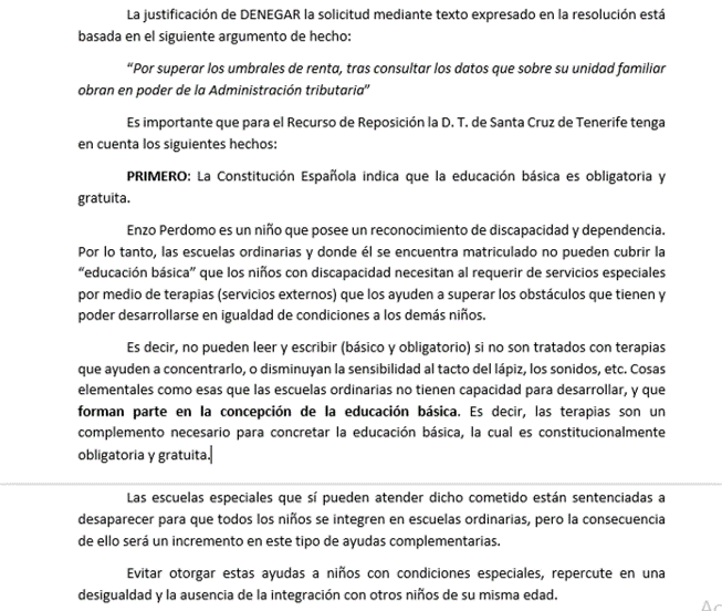 PerdomoJhoner's tweet photo. Para las familias y asociaciones españolas de niños con necesidad específica de apoyo educativo, hemos elevado un Recuso de Reposición en contra del Real Decreto 471/2021, de 29 de junio, basado en una negativa de solicitud de beca. @educaciongob @Pilar_Alegria @ClaraSanzL.
Hilo. https://t.co/tQeqFV4WmR