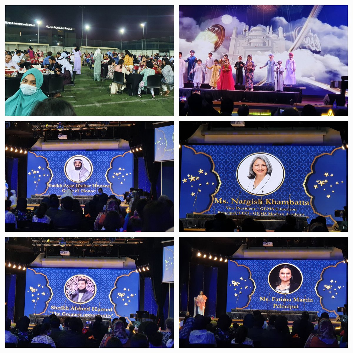 Grand Iftar <a href="/gemsnms_alkhail/">GEMS NMS Alkhail</a> Amazing experience, incredible performances and flavorful food.
Also it was a great experience to know more about Islamic culture by attending most of the sessions of  starry nights🌟.
<a href="/Fatima_Martin/">Fatima Martin</a> 
<a href="/famidachoudhar1/">Famida Choudhary</a> 
<a href="/Susanna_Porob/">Susanna Porob</a>