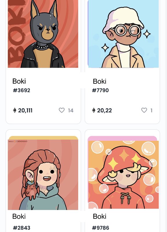 (1)Boki Design. My 8 arts for Boki on the wall. (2)Boki at OpenSea. It’s gonna be 🦾 <a href="/ParallaxETH/">PRLX</a> <a href="/boosmho/">boo</a> <a href="/tibo_nft/">Tibo 🍃</a> @codethsmithy <a href="/0xAhlex/">ahlex</a>