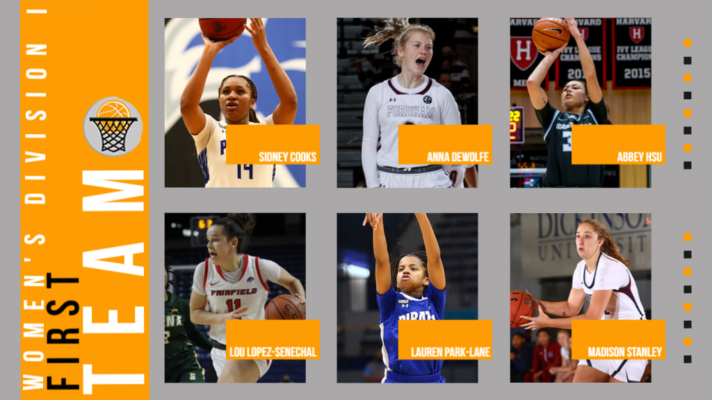 AWARDS ALERT: MBWA 2021-22 Women's Division I All-Met 1⃣st Team Honors! The top 6 in the NYC Metro area! Congrats! 🏴‍☠️♈️🦁🦌⚔️
We'll see you at the #HaggertyAwards on Monday, April 25 in Person!! metbasketballwriters.org 🏀🥇🗽👏