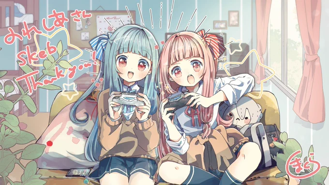 スケブありがとうございました!!
琴葉ちゃんたちを楽しそうに描けたので私も楽しかったです!!
#Skeb 