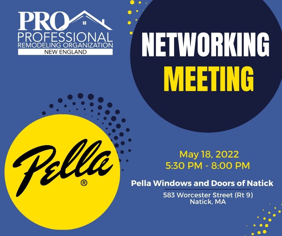 ProNewEngland's tweet image. May 18th Join us for the Pella Networking Event! - mailchi.mp/pro-ne/may-18t…