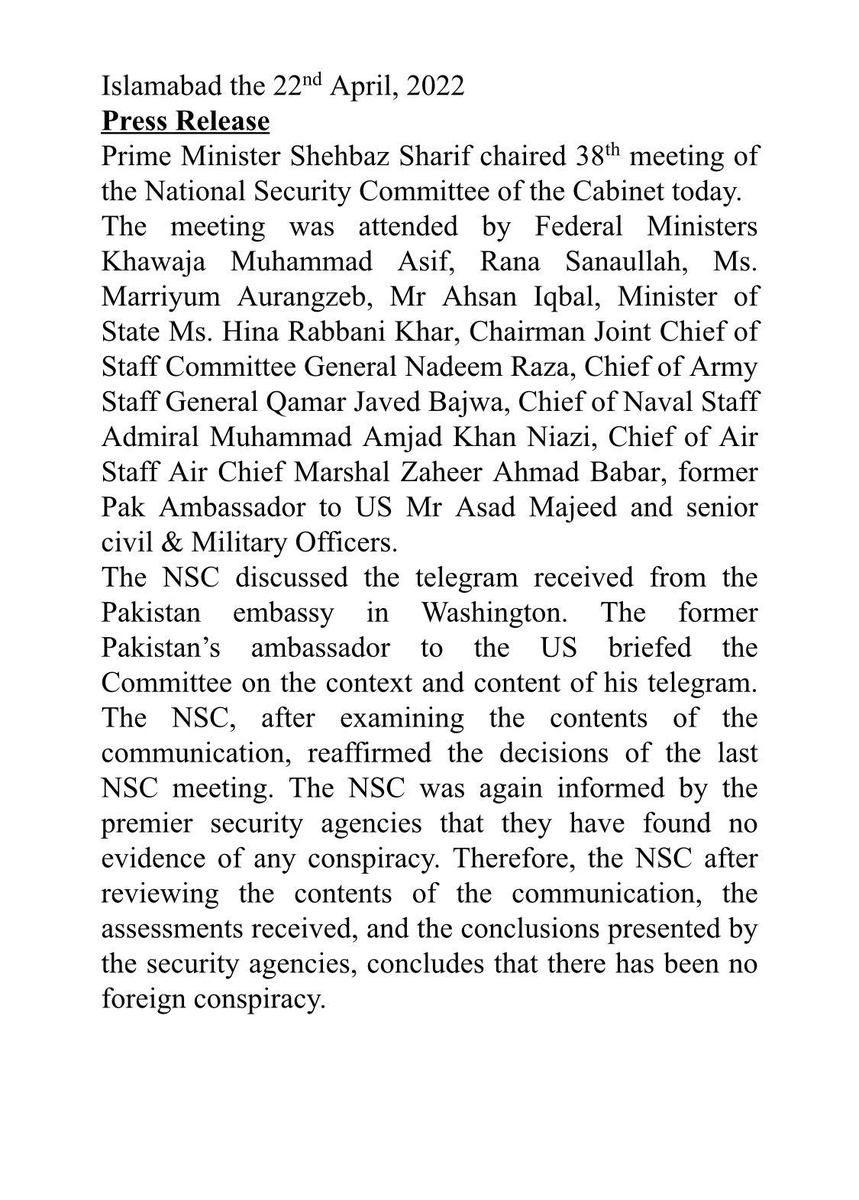 Mediaworld247's tweet photo. National Security Council https://t.co/p7YruepwR6