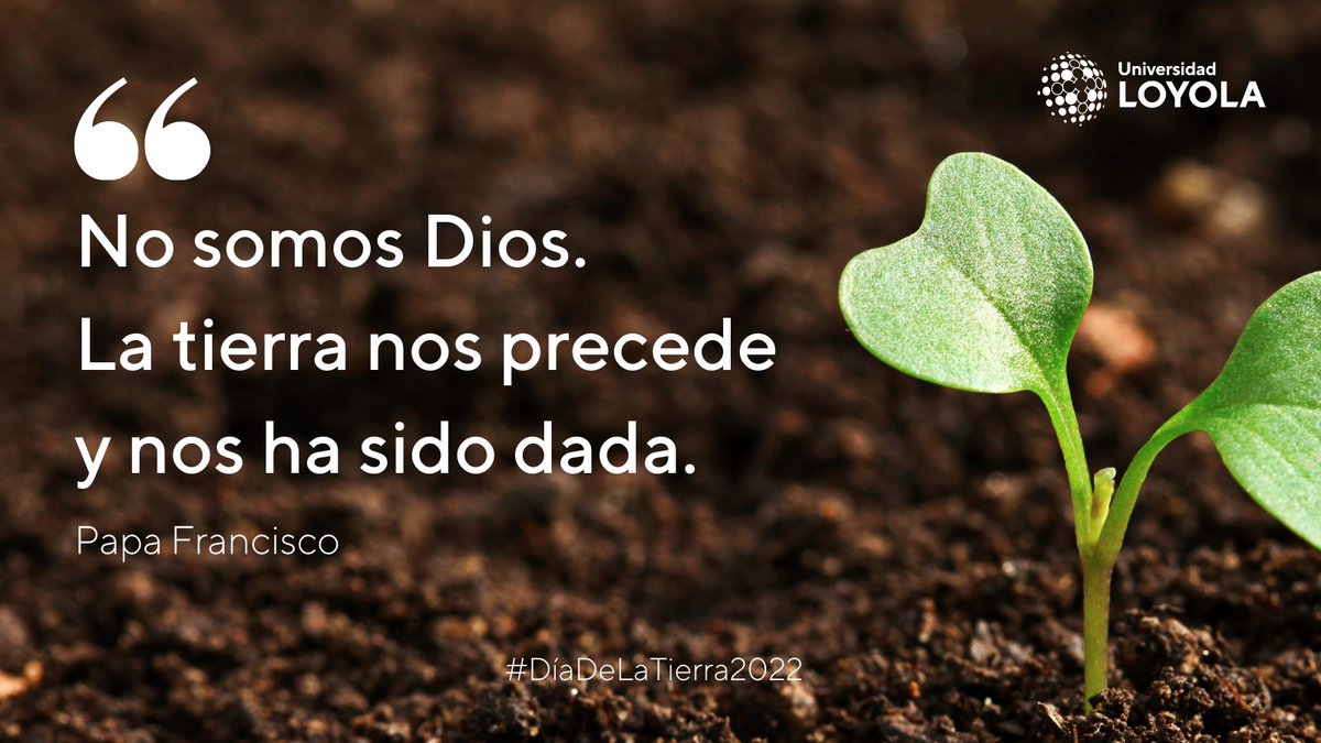 Nos unimos al #DiaDeLaTierra. <a href="/LoyolaSED/">Loyola SED</a> organiza un Eco-retiro (13/15 mayo) para pensar en nuestras vidas desde una ecología integral, que nos permita  reflexionar sobre nuestro modo de vida.
ℹ️eventos.uloyola.es/82652/detail/e…