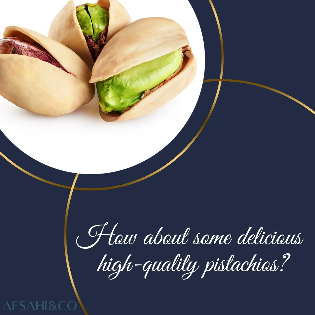 AFSAHICO's tweet image. Looking for a perfect immunity booster for the family?

How about some delicious high-quality pistachios?

Pistachios are a great source of several nutrients, including vitamin B6.

#immunitybooster

#pistachios

#delicacies

#foodindustry

#foodbrands

#afsahiandco

#afsahico