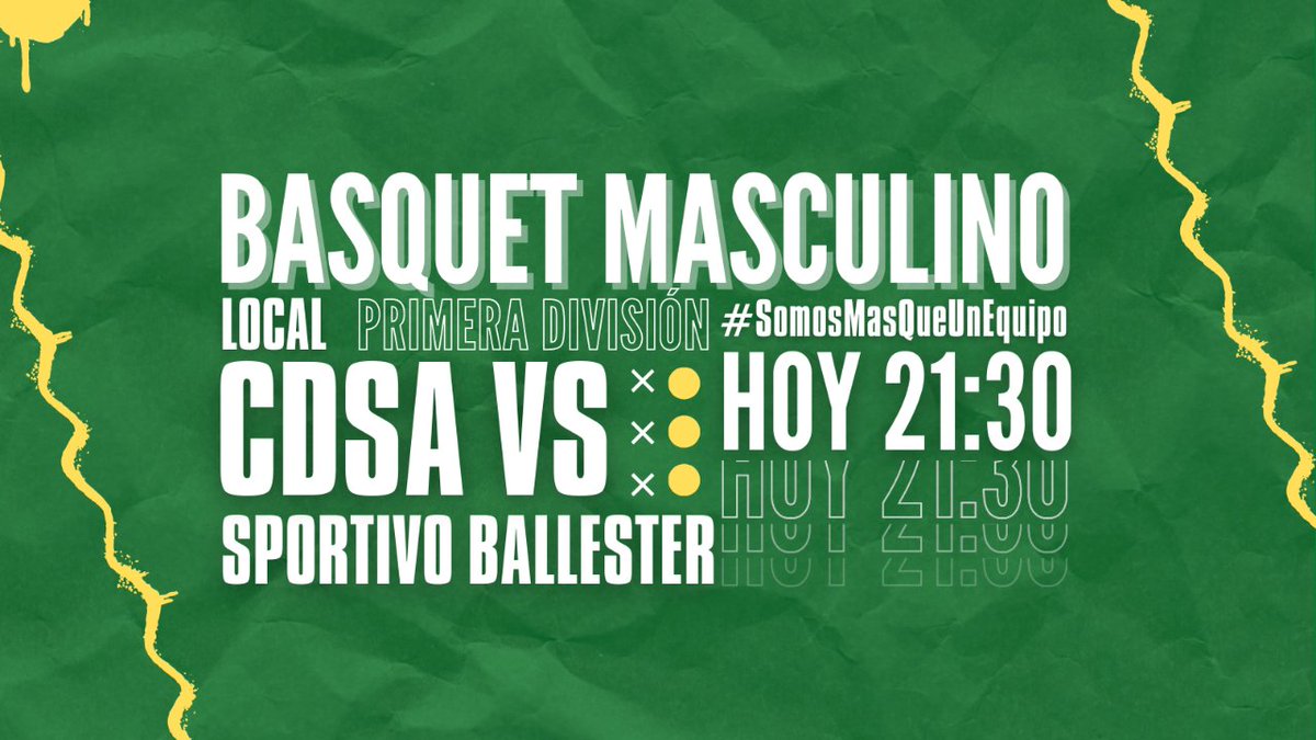 Hoy nuestro equipo de primera división de Básquet Masculino se enfrentará de visita a Club Sportivo Ballester en la tercer jornada del torneo de <a href="/FEBAMBAok/">FEBAMBA</a>.

#VamosDepor 
#SomosMasQueUnEquipo