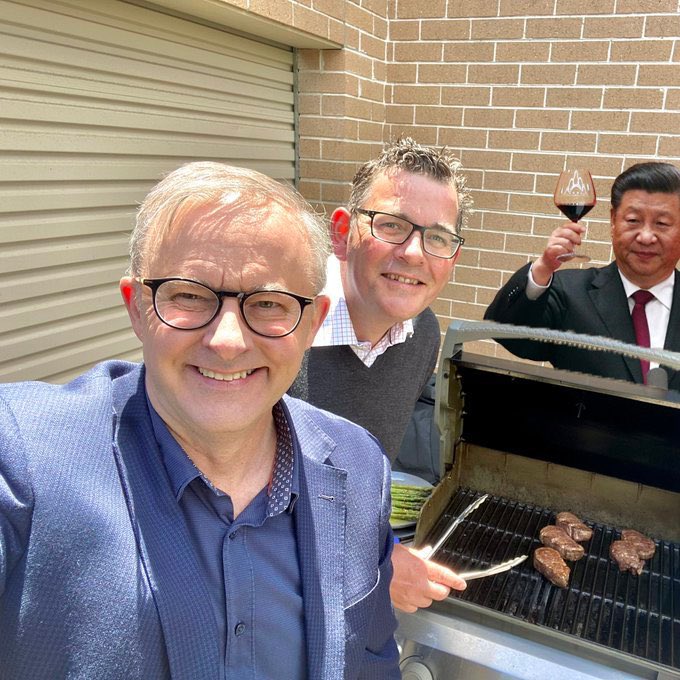MiraDsilva_LIB's tweet photo. Let #China move in and have some stake...oops steak!
#ausvotes #auspoll2022 #Albosneezy
#VoteforLiberals https://t.co/xTRTf60epH