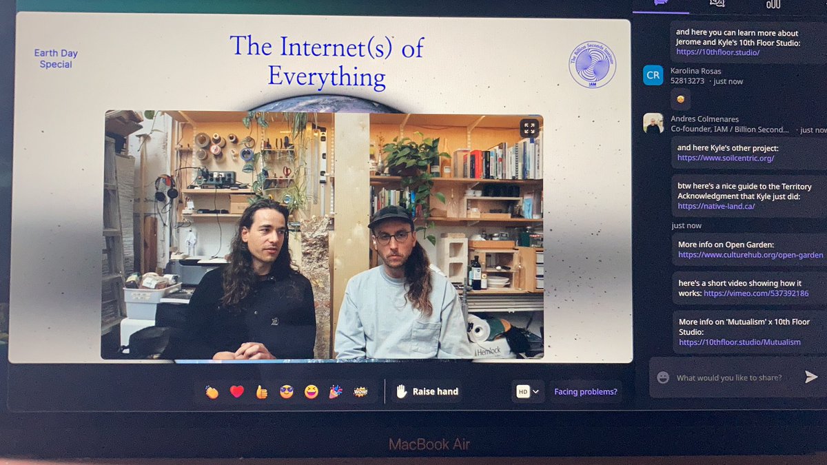 IAM (@iam_internet) on Twitter photo Designing for Regenerative (Inter) thinking
In conversation with <a href="/10TH_FLR/">10th Floor Studio</a> <a href="/jerometave/">Jerome Tavé</a> 💙🙌
👉 eventbrite.es/e/internets-of… Designing for Regenerative (Inter) thinking
In conversation with <a href="/10TH_FLR/">10th Floor Studio</a> <a href="/jerometave/">Jerome Tavé</a> 💙🙌
👉 eventbrite.es/e/internets-of…