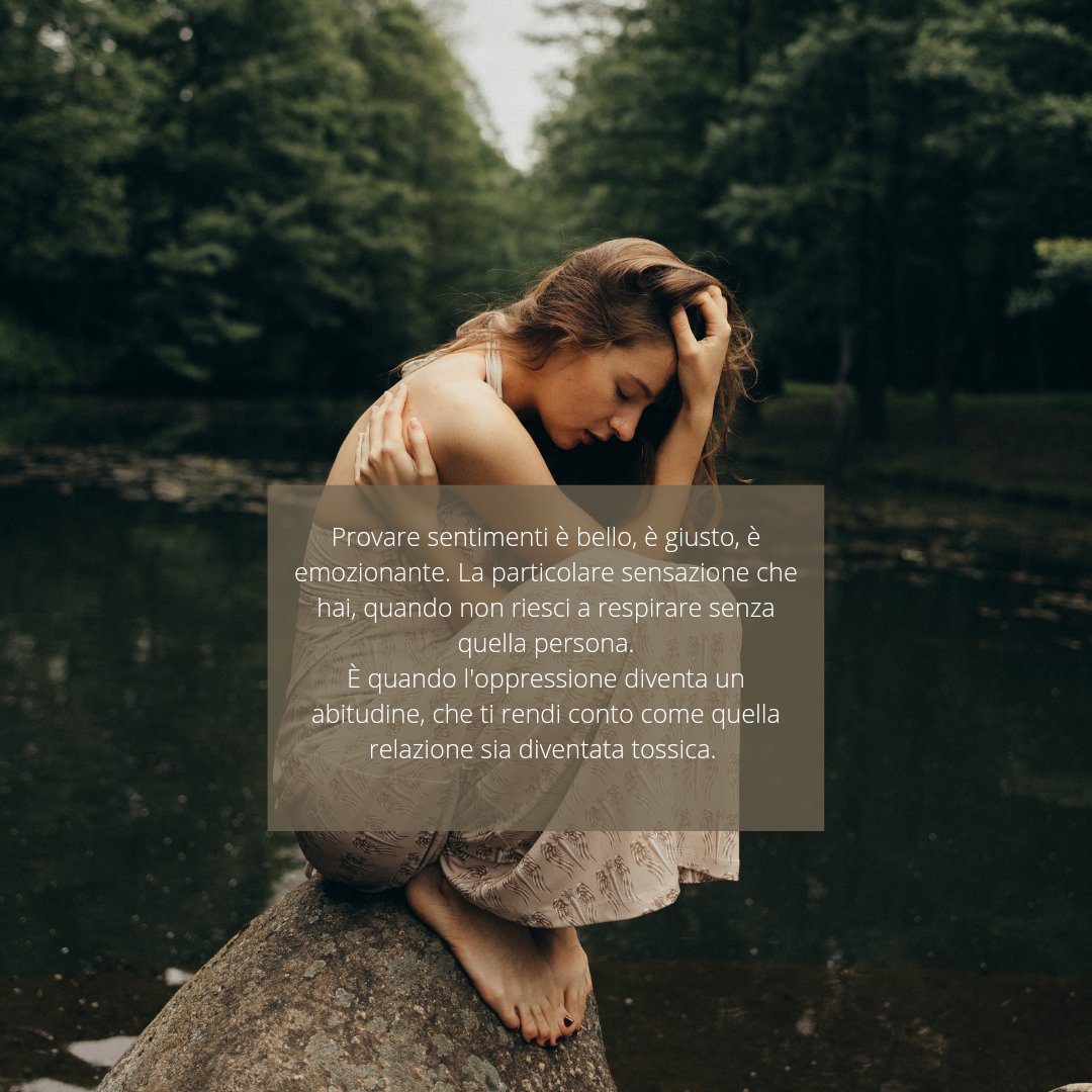 a_more_write's tweet photo. Provare sentimenti è bello, è giusto, è emozionante. La particolare sensazione che hai, quando non riesci a respirare senza quella persona.
È quando l'oppressione diventa un abitudine, che ti rendi conto come quella relazione sia diventata tossica.

E tu, come la pensi?

 #poesia https://t.co/vbSAd9stIZ
