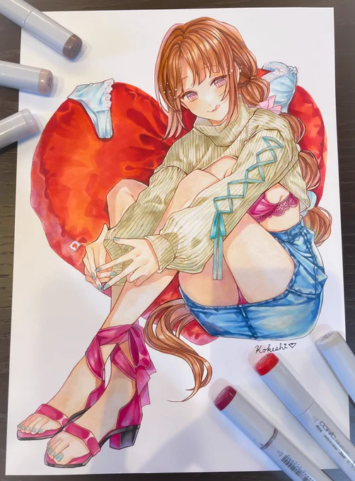パンツとデニムとニット!
#コピック 