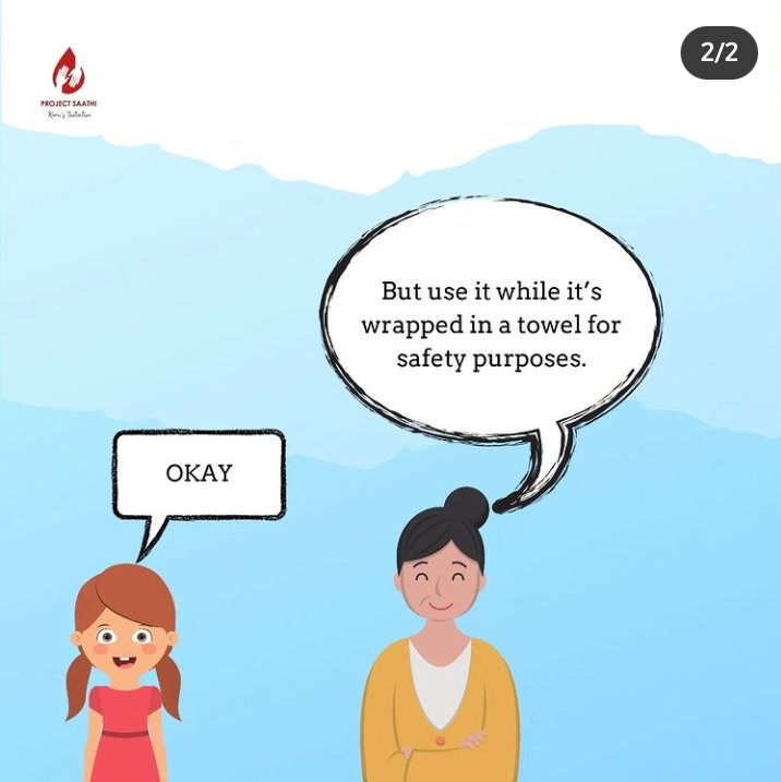 KoruFoundation's tweet photo. Heat is known to open up the blood vessels and promote blood flow.  The blood flow increases with the help of heat which helps in easing the tight muscles 
#periods #cramps #ReliefFromCramps #Saathi #warm #WarmWaterBag #PeriodsMatters #periodhealth https://t.co/CYGe6tZ8Zb