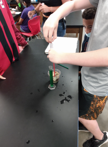 CeleScience's tweet photo. Cele scientists are learning about planetary distances and water pollution! https://t.co/Xj83lZ4yex