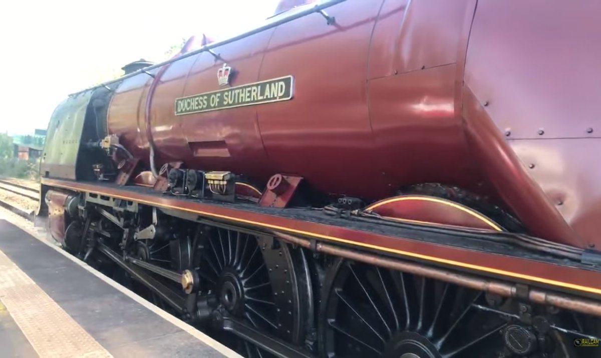 simontdeane's tweet image. Out and about again for @railcamlive . This time it was up close and personal with the Duchess of Sutherland as she took a drink at Ruskington Lincolnshire. Great Britain XIV tour.
