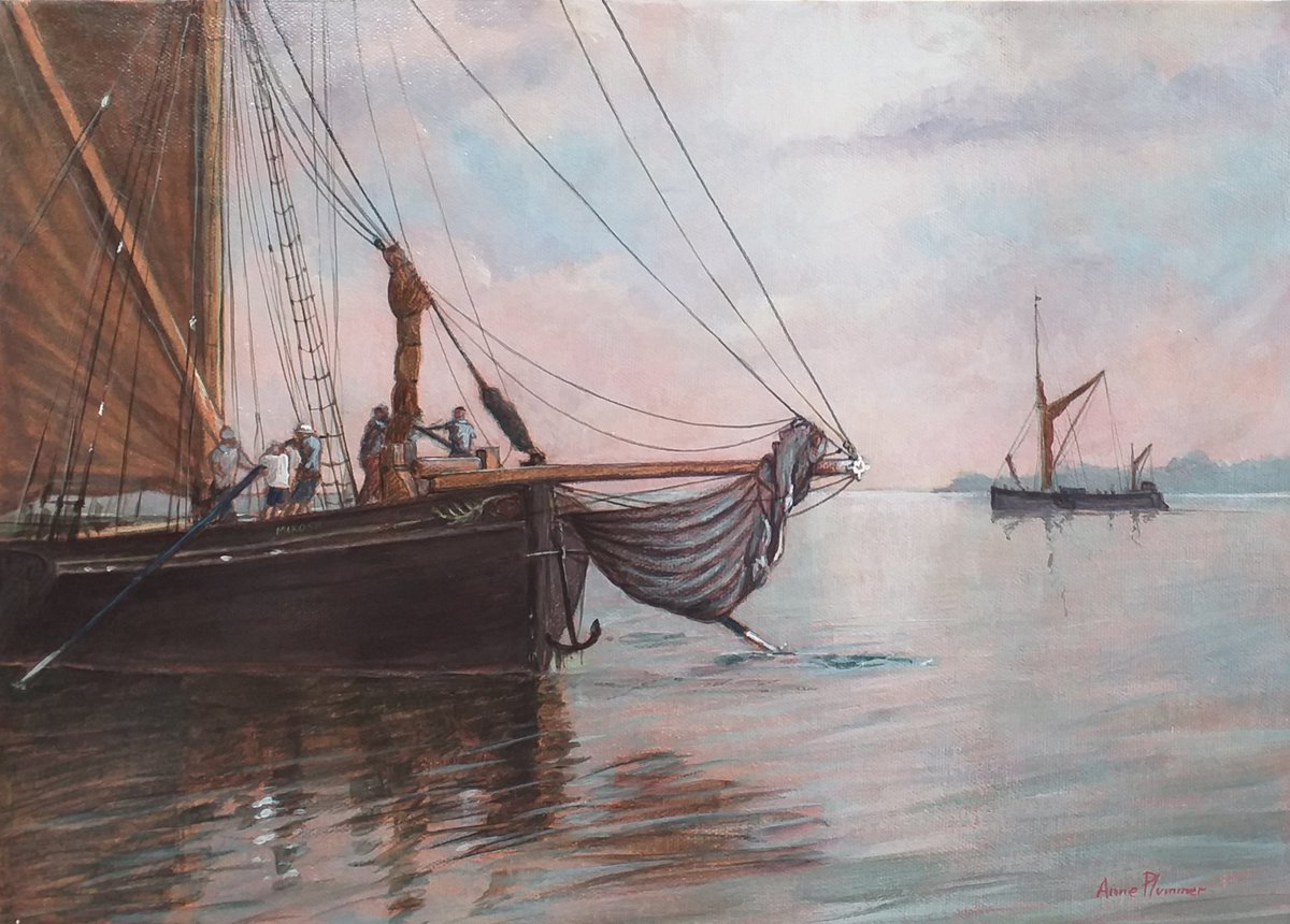 anneplummerart's tweet photo. Thames barge paintings Mirosa
A3 acrylic on board 
More paintings forsale at https://t.co/HMUqTY0kNI https://t.co/ZWiHN3pGLU