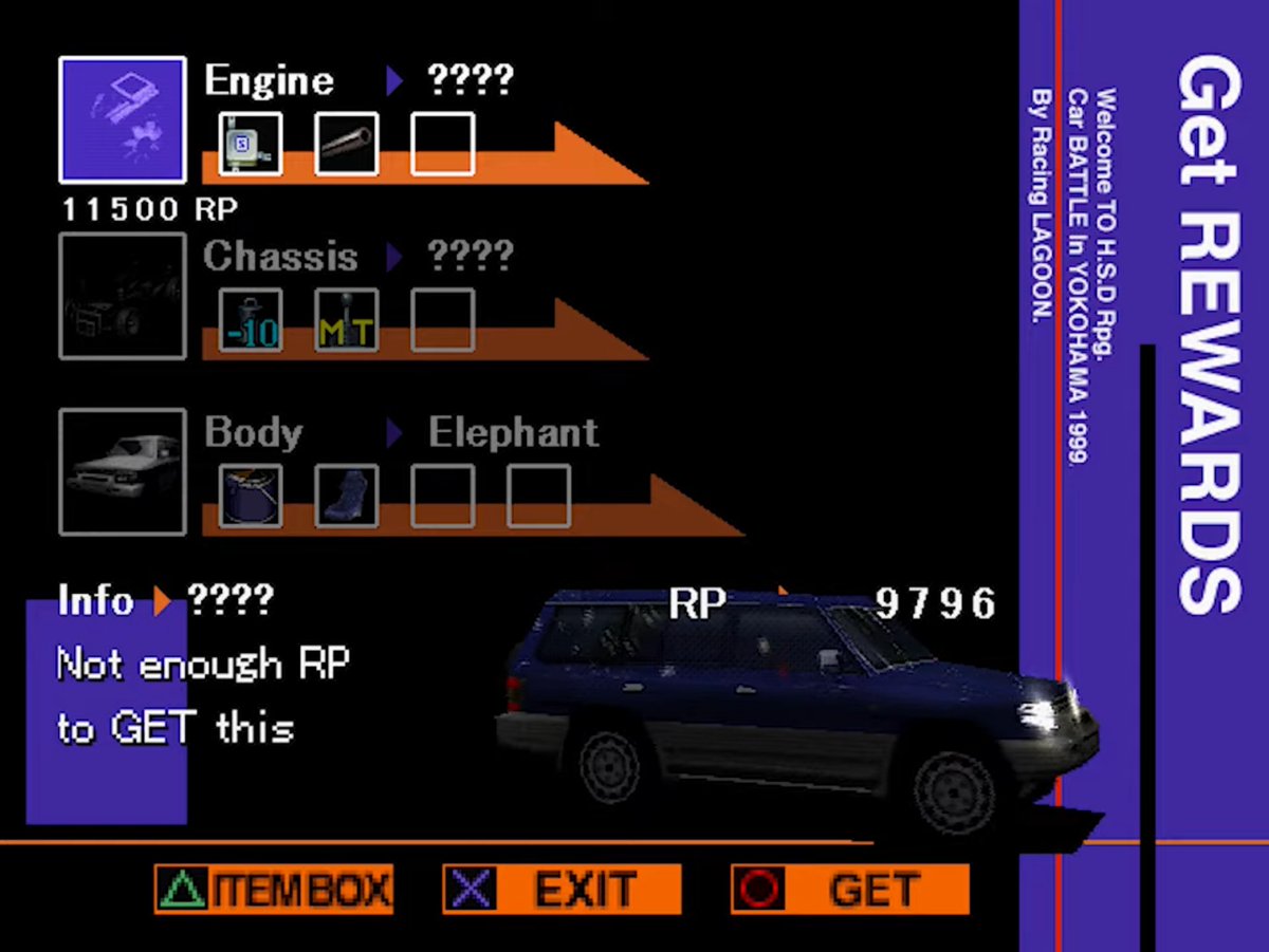 DarkaysTG's tweet photo. I'm going to do art soon for my #OSTJam game but before I do, I am looking for inspiration in aesthetic. I want the menus to evoke a PS1 era feel, notably racing games. I'm partial to Racing Lagoon and Gran Turismo.
If you have any suggestions, feel free to let me know! https://t.co/Onnc7XIjLw