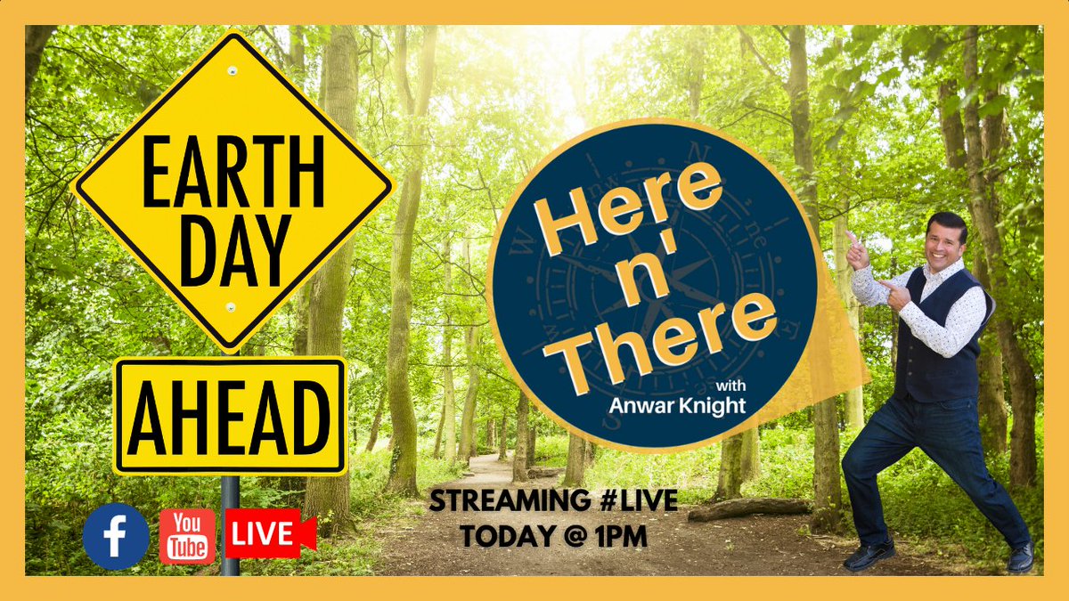 AnwarKnight's tweet photo. We are celebrating #EarthDay #LIVE on location. Join me on another fun episode of  #hereNthere streaming live at one of the largest urban parks in the province.
Today at 1pm on my #Facebook page and #YouTube channel. 
 https://t.co/Jai7v19erN
 #Nature #Toronto #Outdoors #Friday https://t.co/YNft675sbi