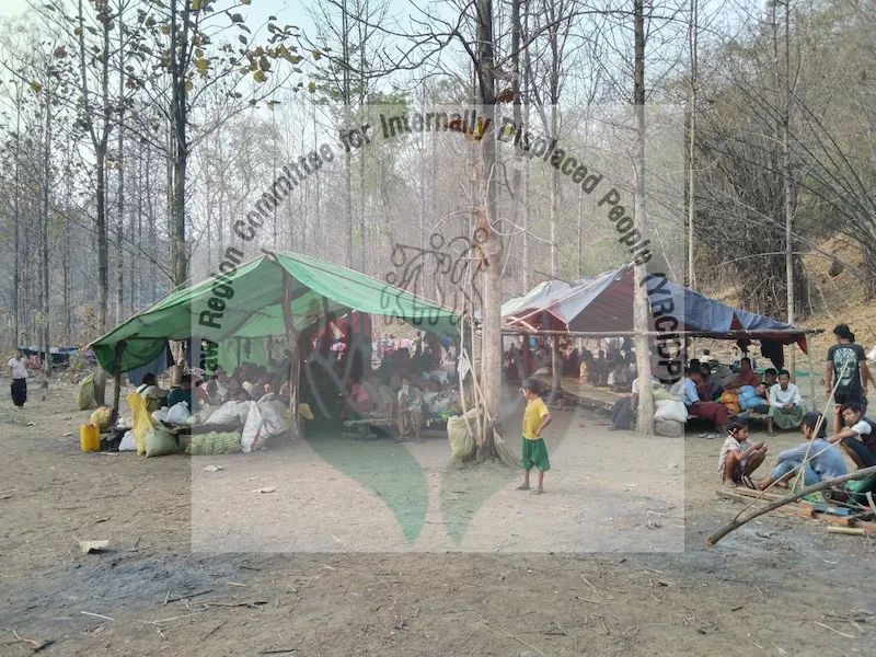 Chanapai247's tweet photo. YRCIDP announcement stated that it's been over 10,000 internally displaced people in #Yaw area who evacuated their villages due to Myanmar military's war crimes. Currently, they are in dire need of food and medical supplies as the number of IDP can probably  rise.
#2022Apr22Coup https://t.co/lrnqvqsZHT