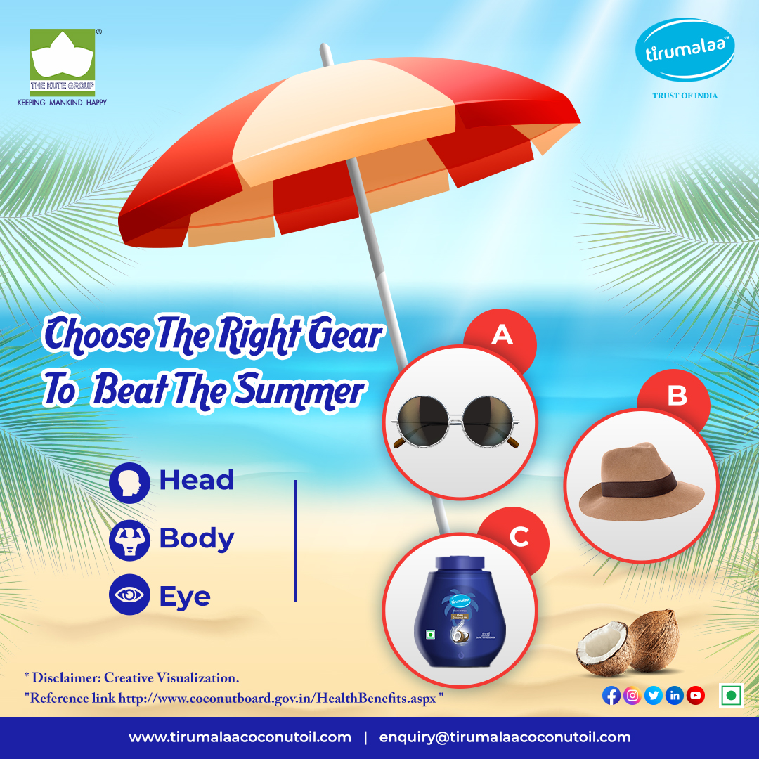 TirumalaaOil's tweet image. 🎯  Match the correct pair! 🎯

Post your answer in the comment section along with hashtags #TirumalaaCoconutOil 
.
.
#SummerProtection #replenishyourbody #loveyourself #coconutoil #premiumcoconutoil