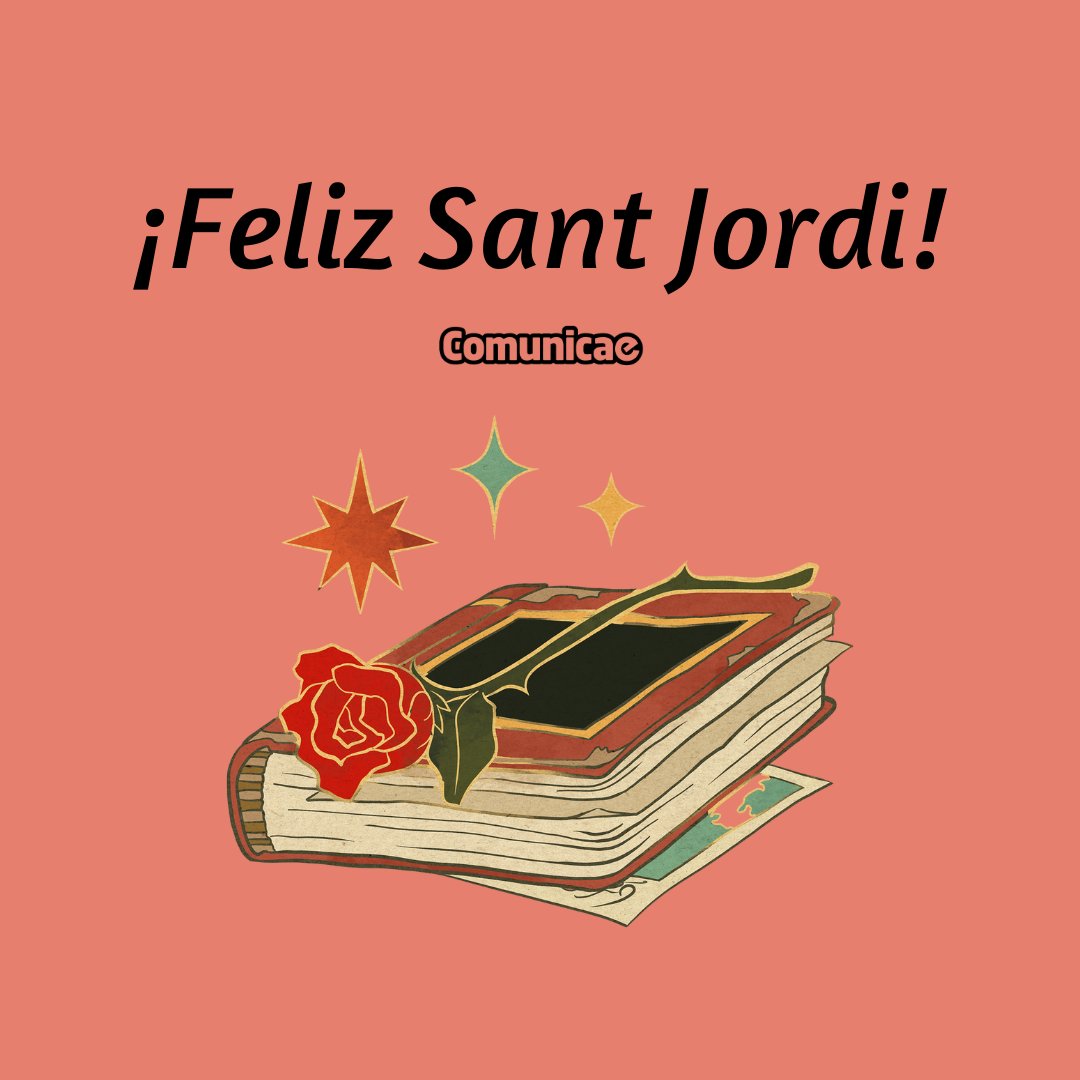 Que paséis un día lleno de lecturas y rosas 🌹📙 ¡Feliç Sant Jordi! 🐲 #SantJordi2022